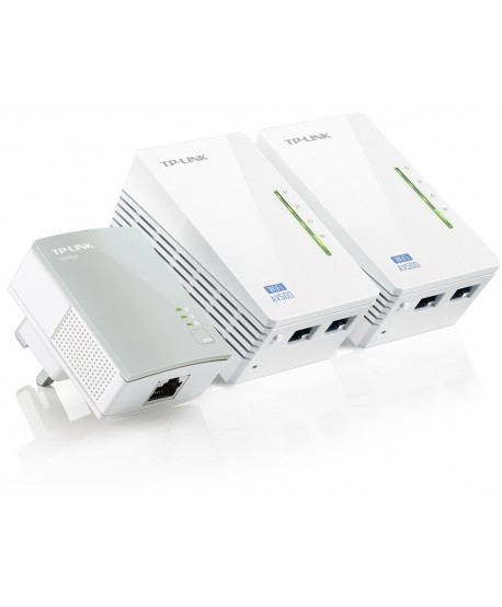 Tp-Link Av600 Wifi Kit Lan:600Mb/S Wifi:300Mb/S (Tl-Wpa4220 Kit 3 Uds)