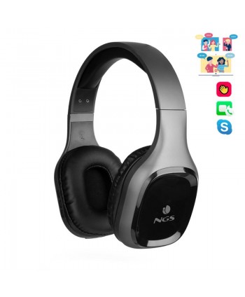 Auriculares Ngs Artica Sloth Bluetooth Grey