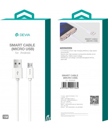 Devia Cable Micro Usb Blanco 1 Metro
