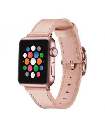 Devia Correa Real Leather Apple Watch 42/44Mm Rosa
