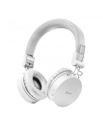 Auriculares Trust Tones Wireless Headphones White