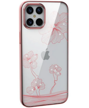 Devia Carcasa Crystal Flora Iphone 13 Pro Max Oro Rosa