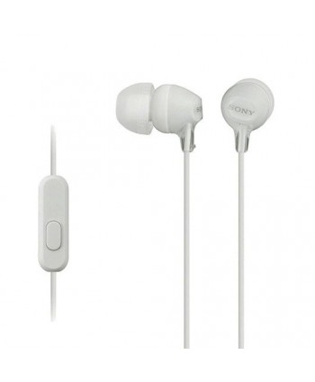Sony Mdr-Ex15ap Auricular Con Micrófono Blanco